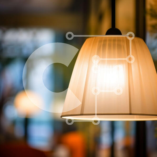 Intra Συλλεκτικό Ξύλινο Παζλ Plywood  4mm - Κρεμαστή λάμπα σε δωμάτιο με χαμηλό φωτισμό Σε Ξύλινο Κουτί - Διαστάσεις Puzzle: 10x10 cm – 25 κομμάτια