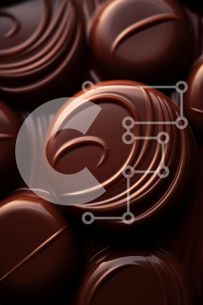 Σετ των 2 Intra Συλλεκτικό Ξύλινο Παζλ Plywood  4mm - Νόστιμες και δελεαστικές μπάρες σοκολάτας από κοντά Σε Ξύλινο Κουτί - Διαστάσεις: 10x10 cm – 25 κομμάτια