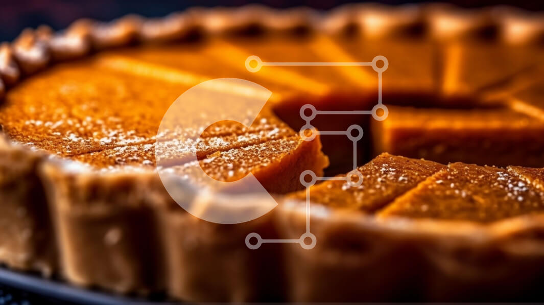 Σετ των 2 Intra Συλλεκτικό Ξύλινο Παζλ Plywood  4mm - Νόστιμη κολοκυθόπιτα με θρυμματισμένη κρούστα και επικάλυψη ζάχαρης κανέλας Σε Ξύλινο Κουτί - Διαστάσεις: 10x10 cm – 25 κομμάτια