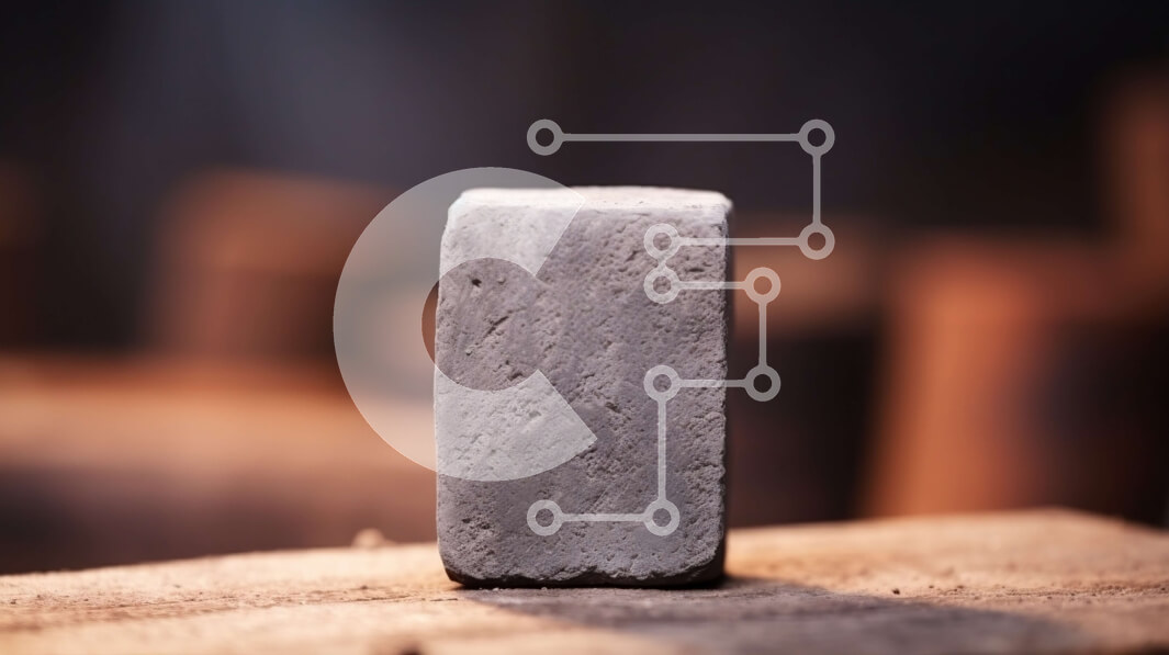 Intra Συλλεκτικό Ξύλινο Παζλ Plywood  4mm - Κοντινό πλάνο από τραχύ σκυρόδεμα με υφή σε ξύλινη επιφάνεια Σε Ξύλινο Κουτί - Διαστάσεις Puzzle: 10x10 cm – 25 κομμάτια