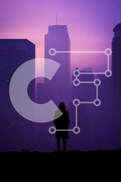 Intra Συλλεκτικό Ξύλινο Παζλ Plywood  4mm - Ο ορίζοντας της πόλης στο σούρουπο με σιλουέτα φιγούρα Σε Ξύλινο Κουτί - Διαστάσεις Puzzle: 10x10 cm – 25 κομμάτια