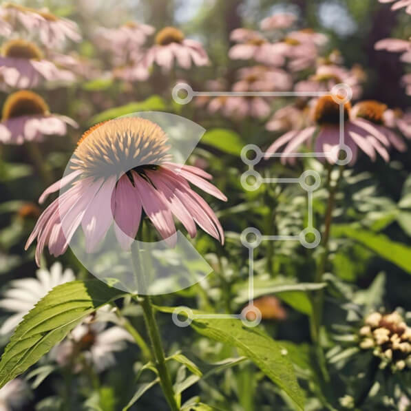 Intra Συλλεκτικό Ξύλινο Παζλ Plywood  4mm - Ροζ και λευκά λουλούδια σε πλήρη άνθιση Σε Ξύλινο Κουτί - Διαστάσεις: 10x10 cm – 25 κομμάτια