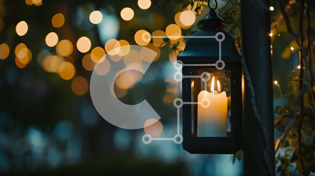 Intra Συλλεκτικό Ξύλινο Παζλ Plywood  4mm - Φανάρι υπό το φως των κεριών που κρέμεται από το δέντρο Σε Ξύλινο Κουτί - Διαστάσεις: 10x10 cm – 25 κομμάτια