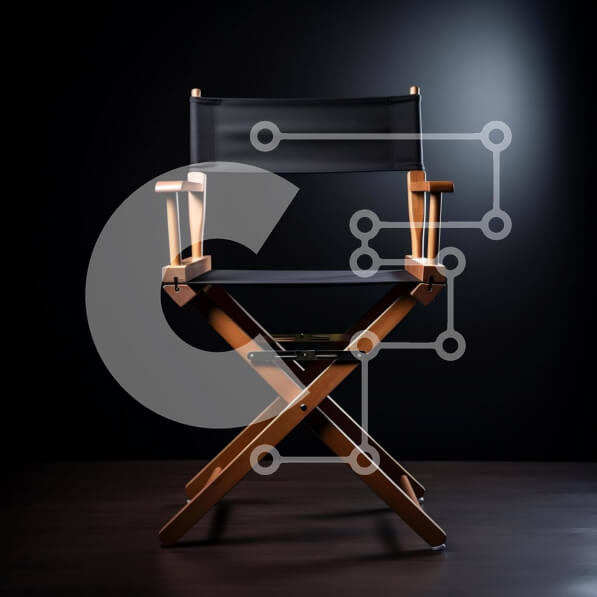 Intra Συλλεκτικό Ξύλινο Παζλ Plywood  4mm - Στιβαρή και καλά συντηρημένη καρέκλα σκηνοθέτη Σε Ξύλινο Κουτί - Διαστάσεις: 10x10 cm – 25 κομμάτια