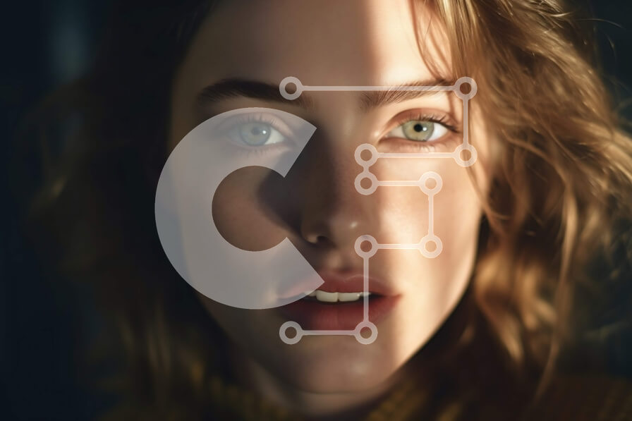 Intra Συλλεκτικό Ξύλινο Παζλ Plywood  4mm - Σοβαρή ξανθιά γυναίκα με μπλε μάτια με κίτρινο πουλόβερ Σε Ξύλινο Κουτί - Διαστάσεις Puzzle: 10x10 cm – 25 κομμάτια