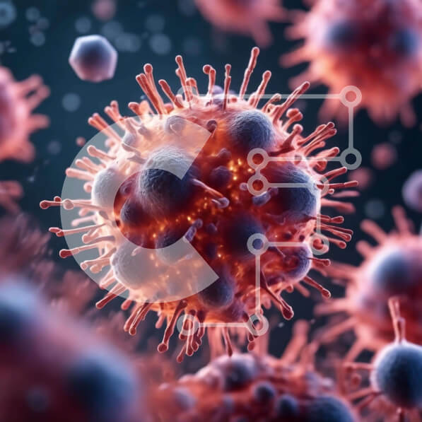 Intra Συλλεκτικό Ξύλινο Παζλ Plywood  4mm - Διαφορετικοί μικροοργανισμοί σε σκούρο φόντο Σε Ξύλινο Κουτί - Διαστάσεις Puzzle: 10x10 cm – 25 κομμάτια