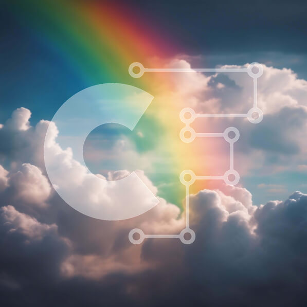 Intra Συλλεκτικό Ξύλινο Παζλ Plywood  4mm - Ουράνιο τόξο στον ουρανό Σε Ξύλινο Κουτί - Διαστάσεις: 10x10 cm – 25 κομμάτια