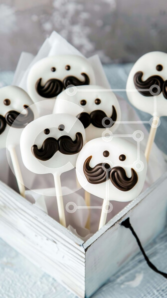 Intra Συλλεκτικό Ξύλινο Παζλ Plywood  4mm - Ποικιλία κέικ ποπ με μουστάκια σε ανοιχτό κουτί Σε Ξύλινο Κουτί - Διαστάσεις: 10x10 cm – 25 κομμάτια