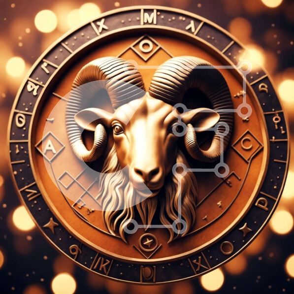 Intra Συλλεκτικό Ξύλινο Παζλ Plywood  4mm - Χρυσό ζώδιο με φόντο το κεφάλι βοδιού Σε Ξύλινο Κουτί - Διαστάσεις Puzzle: 10x10 cm – 25 κομμάτια