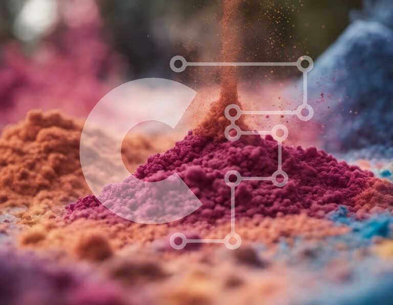 Intra Συλλεκτικό Ξύλινο Παζλ Plywood  4mm - Πολύχρωμο σύννεφο σκόνης σε μια θυελλώδη ημέρα Σε Ξύλινο Κουτί - Διαστάσεις Puzzle: 10x10 cm – 25 κομμάτια