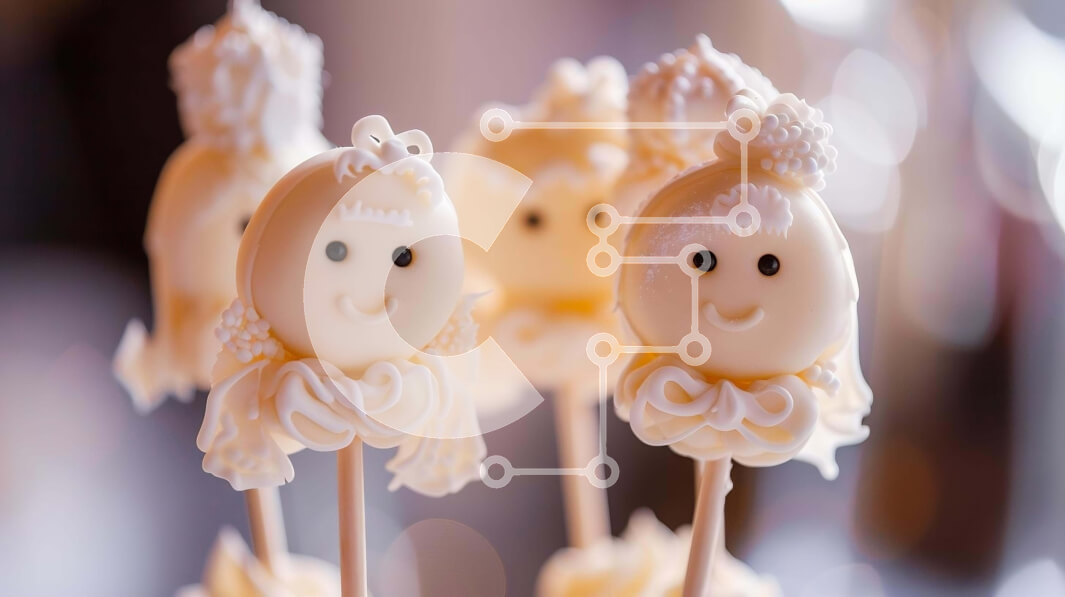 Σετ των 2 Intra Συλλεκτικό Ξύλινο Παζλ Plywood  4mm - Cake Pops με Fondant Faces για πάρτι και εκδηλώσεις Σε Ξύλινο Κουτί - Διαστάσεις: 10x10 cm – 25 κομμάτια