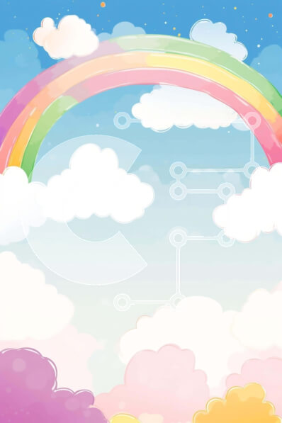 Σετ των 2 Intra Συλλεκτικό Ξύλινο Παζλ Plywood  4mm - Πολύχρωμο ουράνιο τόξο στον ουρανό με τα σύννεφα Σε Ξύλινο Κουτί - Διαστάσεις: 10x10 cm – 25 κομμάτια