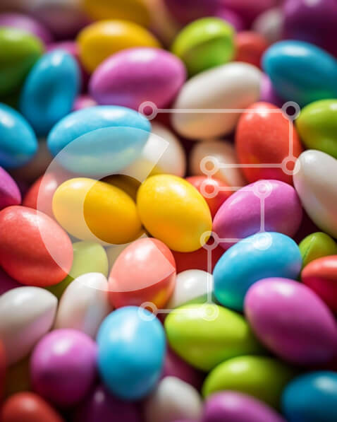 Σετ των 2 Intra Συλλεκτικό Ξύλινο Παζλ Plywood  4mm - Συλλογή ανάμεικτων ζαχαρωτών Σε Ξύλινο Κουτί - Διαστάσεις: 10x10 cm – 25 κομμάτια