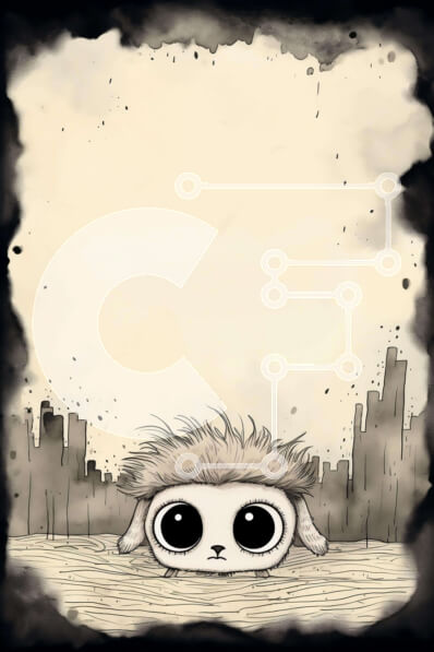 Σετ των 2 Intra Συλλεκτικό Ξύλινο Παζλ Plywood  4mm - Ζώο κινουμένων σχεδίων ξαπλωμένο στο έδαφος με κλειστά μάτια Σε Ξύλινο Κουτί - Διαστάσεις: 10x10 cm – 25 κομμάτια