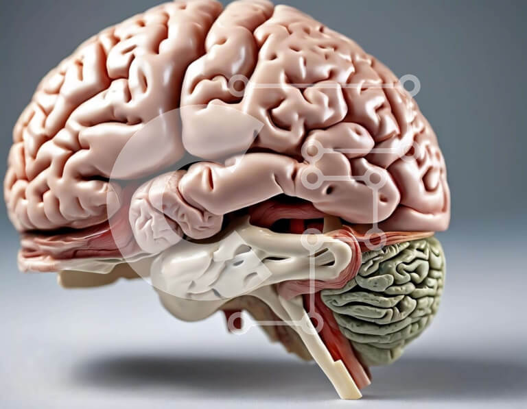 Intra Συλλεκτικό Ξύλινο Παζλ Plywood  4mm - Πολύχρωμο μοντέλο ανθρώπινου εγκεφάλου για εκπαίδευση και έρευνα Σε Ξύλινο Κουτί - Διαστάσεις Puzzle: 10x10 cm – 25 κομμάτια