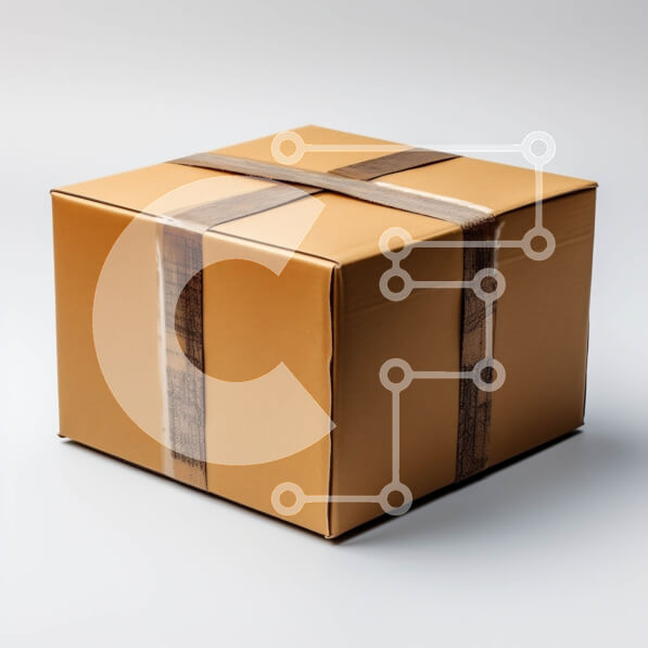 Intra Συλλεκτικό Ξύλινο Παζλ Plywood  4mm - Όμορφη εικόνα ενός καφέ κουτιού από χαρτόνι με κορδέλα Σε Ξύλινο Κουτί - Διαστάσεις: 10x10 cm – 25 κομμάτια