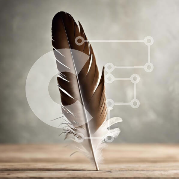 Intra Συλλεκτικό Ξύλινο Παζλ Plywood  4mm - Vintage καφέ πουπουλένιο πέλμα σε ξύλινο τραπέζι Σε Ξύλινο Κουτί - Διαστάσεις: 10x10 cm – 25 κομμάτια