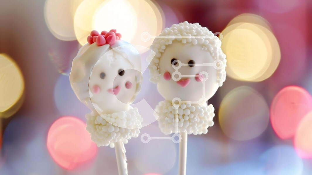 Σετ των 2 Intra Συλλεκτικό Ξύλινο Παζλ Plywood  4mm - Διακοσμημένα Cake Pops για εορταστικές εκδηλώσεις Σε Ξύλινο Κουτί - Διαστάσεις: 10x10 cm – 25 κομμάτια