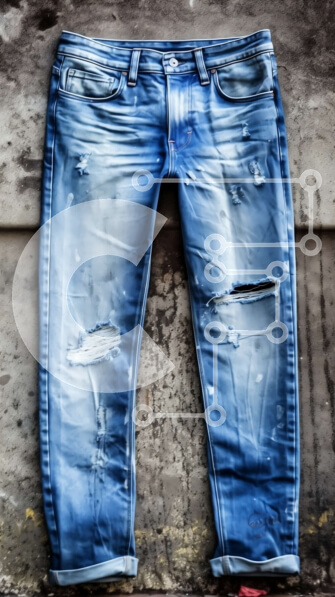 Intra Συλλεκτικό Ξύλινο Παζλ Plywood  4mm - Ανθεκτικό και κομψό: ταλαιπωρημένο μπλε τζιν για μια περιστασιακή εμφάνιση Σε Ξύλινο Κουτί - Διαστάσεις Puzzle: 10x10 cm – 25 κομμάτια