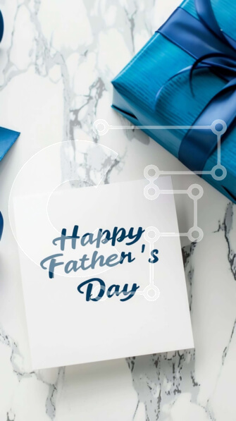 Intra Συλλεκτικό Ξύλινο Παζλ Plywood  4mm - Χαρούμενη κάρτα και κουτί δώρου για τη γιορτή του πατέρα Σε Ξύλινο Κουτί - Διαστάσεις: 10x10 cm – 25 κομμάτια