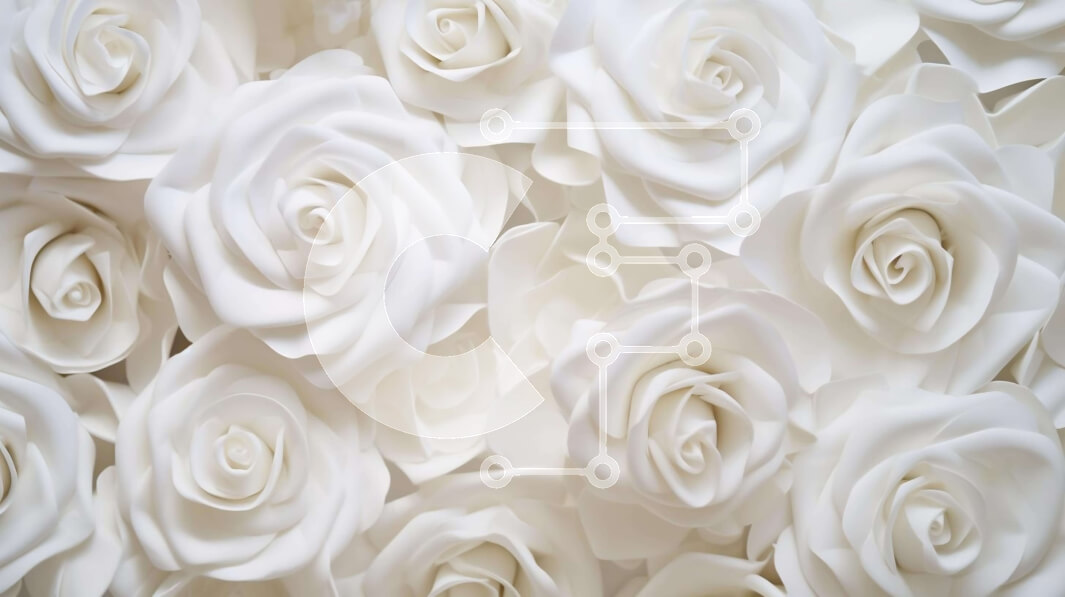 Intra Συλλεκτικό Ξύλινο Παζλ Plywood  4mm - Κομψή σύνθεση τριαντάφυλλων από λευκό χαρτί Σε Ξύλινο Κουτί - Διαστάσεις Puzzle: 10x10 cm – 25 κομμάτια