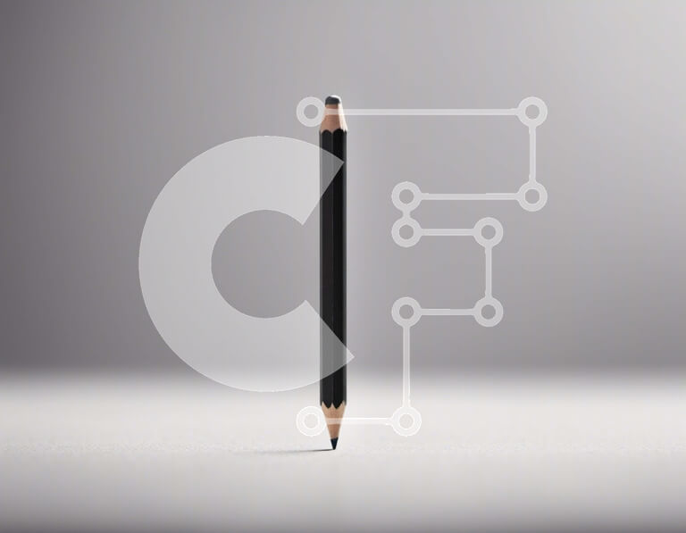 Intra Συλλεκτικό Ξύλινο Παζλ Plywood  4mm - Μαύρο μολύβι σε λευκή επιφάνεια Σε Ξύλινο Κουτί - Διαστάσεις: 10x10 cm – 25 κομμάτια