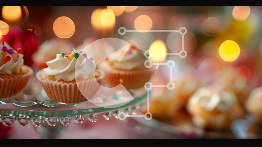 Σετ των 2 Intra Συλλεκτικό Ξύλινο Παζλ Plywood  4mm - Εορταστικά Cupcakes με White Frosting και Κεριά Σε Ξύλινο Κουτί - Διαστάσεις: 10x10 cm – 25 κομμάτια