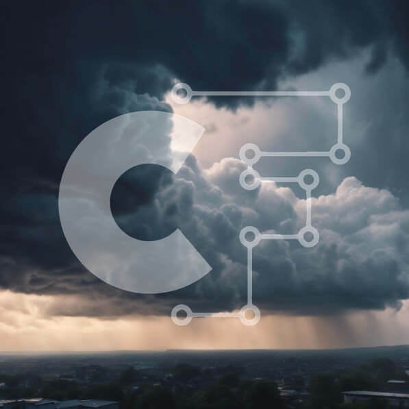 Intra Συλλεκτικό Ξύλινο Παζλ Plywood  4mm - Θυελλώδης ουρανός με σκοτεινά σύννεφα και βροχή Σε Ξύλινο Κουτί - Διαστάσεις Puzzle: 10x10 cm – 25 κομμάτια