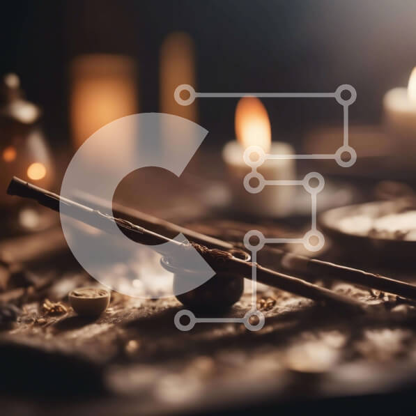 Intra Συλλεκτικό Ξύλινο Παζλ Plywood  4mm - Τραπέζι με ξυλάκια κανέλας, κηροπήγια και κεριά Σε Ξύλινο Κουτί - Διαστάσεις Puzzle: 10x10 cm – 25 κομμάτια