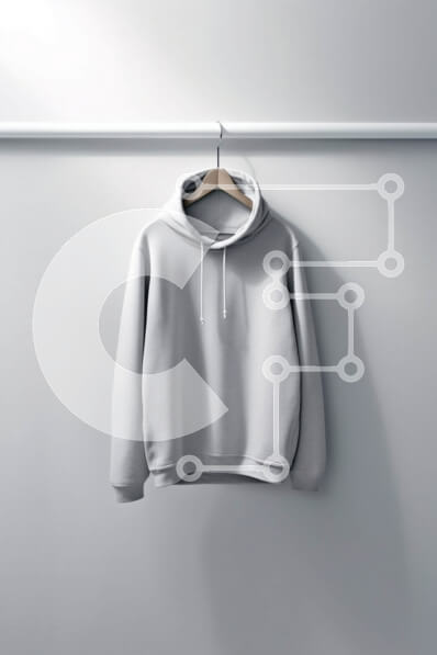 Intra Συλλεκτικό Ξύλινο Παζλ Plywood  4mm - Ελαφρύ γκρι κουκούλα σε ξύλινη κρεμάστρα στο υπνοδωμάτιο Σε Ξύλινο Κουτί - Διαστάσεις Puzzle: 10x10 cm – 25 κομμάτια