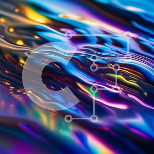 Intra Συλλεκτικό Ξύλινο Παζλ Plywood  4mm - Ζωντανή και δυναμική αφηρημένη εικόνα της πολύχρωμης ροής υγρών Σε Ξύλινο Κουτί - Διαστάσεις Puzzle: 10x10 cm – 25 κομμάτια