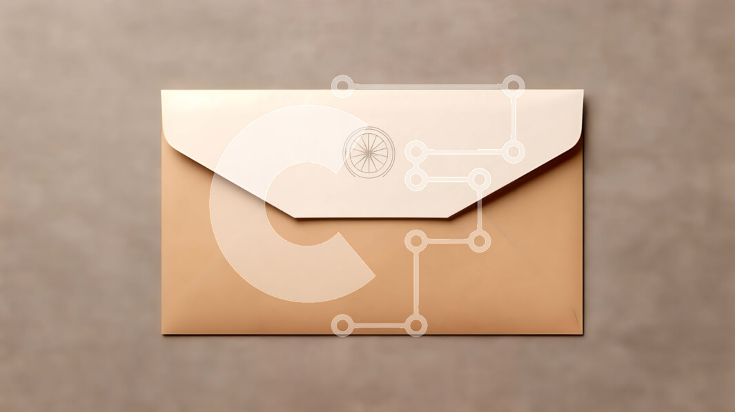 Intra Συλλεκτικό Ξύλινο Παζλ Plywood  4mm - Λευκός φάκελος με μπεζ σφραγίδα σε γκρι επιφάνεια Σε Ξύλινο Κουτί - Διαστάσεις: 10x10 cm – 25 κομμάτια