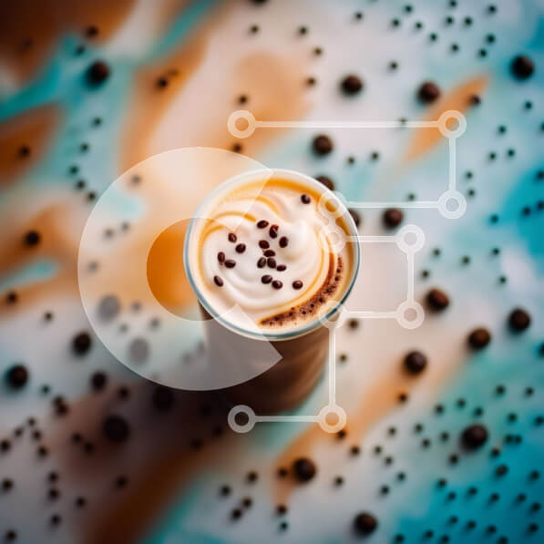 Σετ των 2 Intra Συλλεκτικό Ξύλινο Παζλ Plywood  4mm - Δελεαστική εικόνα του καφέ με σαντιγί και τσιπς σοκολάτας Σε Ξύλινο Κουτί - Διαστάσεις: 10x10 cm – 25 κομμάτια