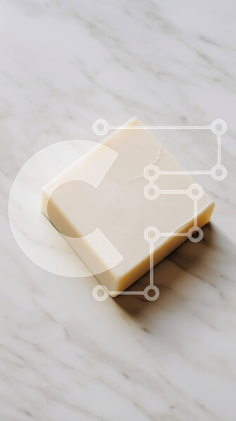 Intra Συλλεκτικό Ξύλινο Παζλ Plywood  4mm - Λευκό τυρί σε μαρμάρινη επιφάνεια Σε Ξύλινο Κουτί - Διαστάσεις: 10x10 cm – 25 κομμάτια