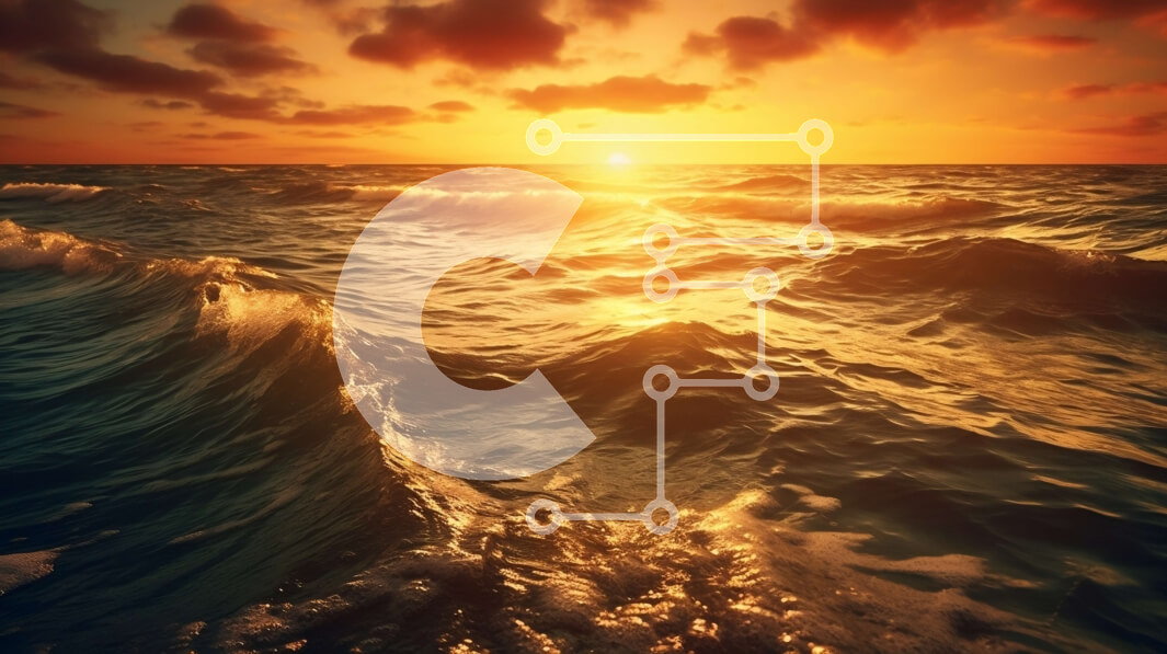 Intra Συλλεκτικό Ξύλινο Παζλ Plywood  4mm - Όμορφο ηλιοβασίλεμα πάνω από τον ωκεανό με τα κύματα να συντρίβουν στην ακτή Σε Ξύλινο Κουτί - Διαστάσεις: 10x10 cm – 25 κομμάτια