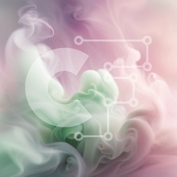 Intra Συλλεκτικό Ξύλινο Παζλ Plywood  4mm - Ζωντανή εικόνα ενός πολύχρωμου στροβιλισμού καπνού Σε Ξύλινο Κουτί - Διαστάσεις Puzzle: 10x10 cm – 25 κομμάτια