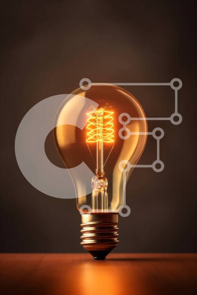 Intra Συλλεκτικό Ξύλινο Παζλ Plywood  4mm - Φωτεινός και ζεστός λαμπτήρας με ορατό νήμα Σε Ξύλινο Κουτί - Διαστάσεις: 10x10 cm – 25 κομμάτια