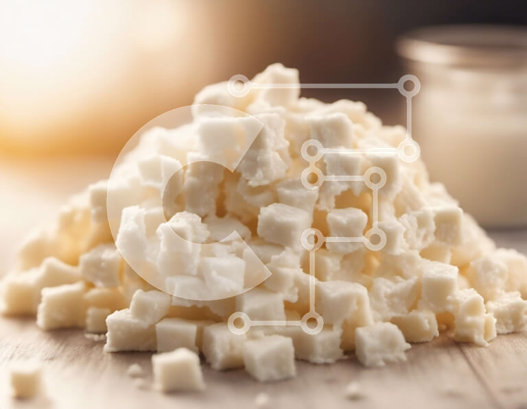 Intra Συλλεκτικό Ξύλινο Παζλ Plywood  4mm - Λευκός σωρός κύβων σε ξύλινο τραπέζι Σε Ξύλινο Κουτί - Διαστάσεις: 10x10 cm – 25 κομμάτια