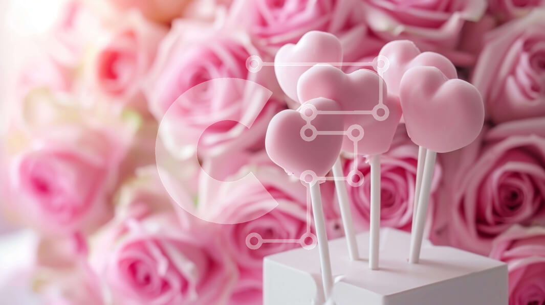 Σετ των 2 Intra Συλλεκτικό Ξύλινο Παζλ Plywood  4mm - Ροζ γλειφιτζούρια σε σχήμα καρδιάς με τριαντάφυλλα και κουτιά δώρων Σε Ξύλινο Κουτί - Διαστάσεις: 10x10 cm – 25 κομμάτια