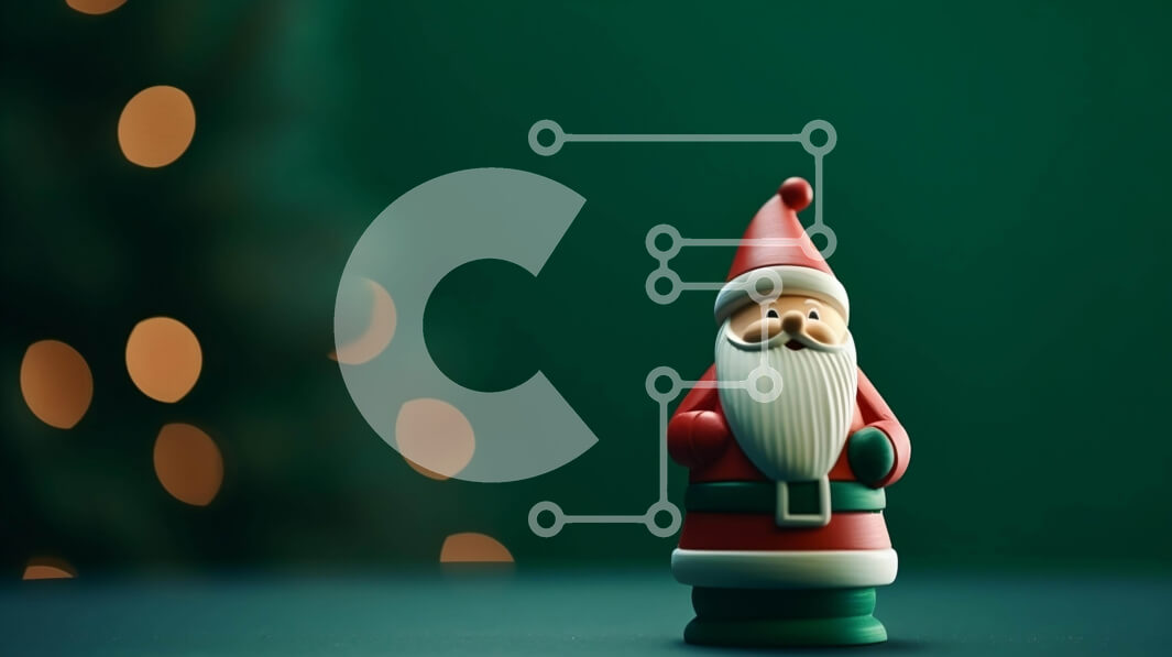 Intra Συλλεκτικό Ξύλινο Παζλ Plywood  4mm - Ειδώλιο Άγιου Βασίλη με χριστουγεννιάτικα φώτα σε πράσινο φόντο Σε Ξύλινο Κουτί - Διαστάσεις: 10x10 cm – 25 κομμάτια