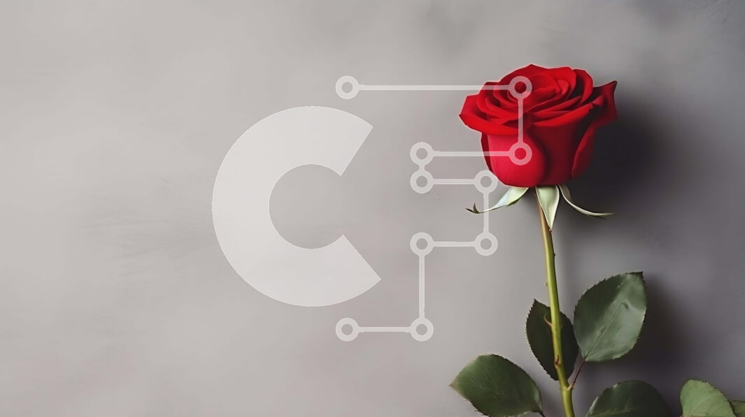 Σετ των 2 Intra Συλλεκτικό Ξύλινο Παζλ Plywood  4mm - Μονό κόκκινο τριαντάφυλλο σε γκρι φόντο Σε Ξύλινο Κουτί - Διαστάσεις: 10x10 cm – 25 κομμάτια