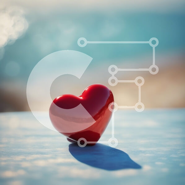 Intra Συλλεκτικό Ξύλινο Παζλ Plywood  4mm - Κόκκινο αντικείμενο σε σχήμα καρδιάς στο τραπέζι Σε Ξύλινο Κουτί - Διαστάσεις: 10x10 cm – 25 κομμάτια