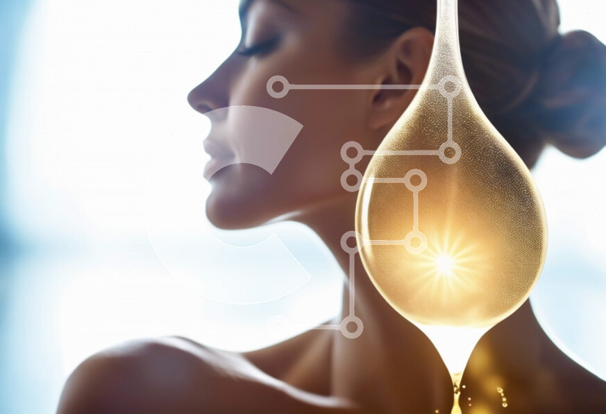 Intra Συλλεκτικό Ξύλινο Παζλ Plywood  4mm - Γυναίκα εφαρμόζει σταγόνα λαδιού στο πρόσωπο και το λαιμό της Σε Ξύλινο Κουτί - Διαστάσεις Puzzle: 10x10 cm – 25 κομμάτια