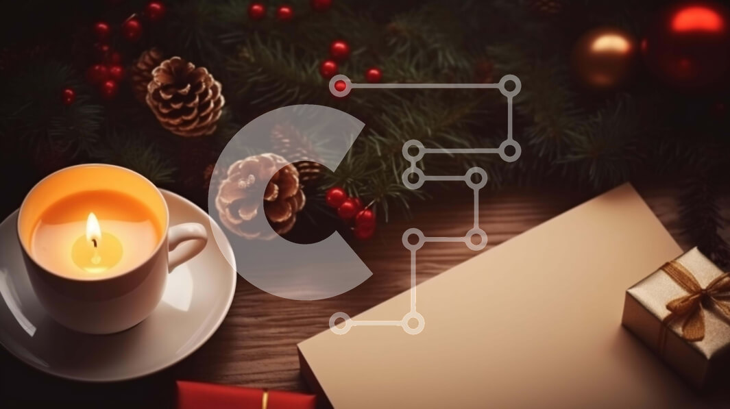 Intra Συλλεκτικό Ξύλινο Παζλ Plywood  4mm - Χριστουγεννιάτικη διακόσμηση με κερί και δώρα σε ξύλινο τραπέζι Σε Ξύλινο Κουτί - Διαστάσεις: 10x10 cm – 25 κομμάτια