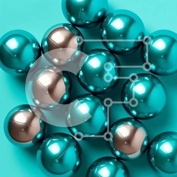 Intra Συλλεκτικό Ξύλινο Παζλ Plywood  4mm - Πολύχρωμα μπλε μάρμαρα σε ζωντανό τιρκουάζ φόντο Σε Ξύλινο Κουτί - Διαστάσεις: 10x10 cm – 25 κομμάτια