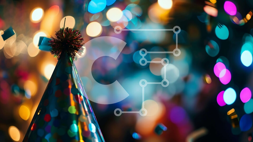 Intra Συλλεκτικό Ξύλινο Παζλ Plywood  4mm - Καπέλο πάρτι με πολύχρωμο κομφετί σε μια βραδιά γιορτής Σε Ξύλινο Κουτί - Διαστάσεις Puzzle: 10x10 cm – 25 κομμάτια