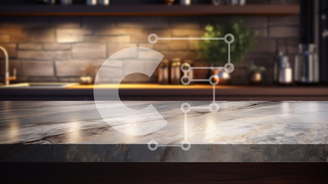 Intra Συλλεκτικό Ξύλινο Παζλ Plywood  4mm - Άνετη κουζίνα με μαρμάρινο πάγκο και σκεύη κουζίνας Σε Ξύλινο Κουτί - Διαστάσεις Puzzle: 10x10 cm – 25 κομμάτια