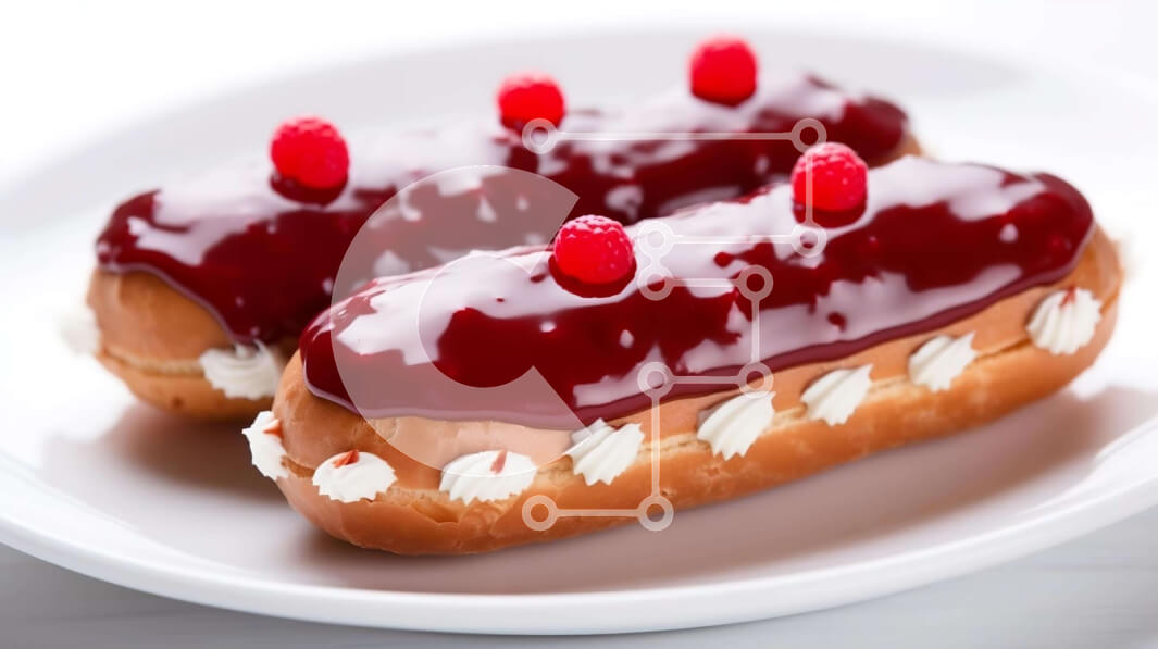 Σετ των 2 Intra Συλλεκτικό Ξύλινο Παζλ Plywood  4mm - Λουκουμάδες γλασέ με κόκκινο γλάσο και κεράσια Σε Ξύλινο Κουτί - Διαστάσεις: 10x10 cm – 25 κομμάτια