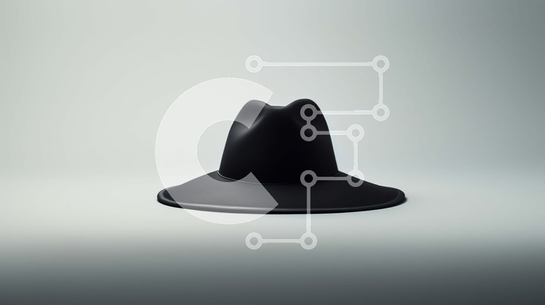 Intra Συλλεκτικό Ξύλινο Παζλ Plywood  4mm - Κομψό μαύρο καπέλο σε μινιμαλιστικό φόντο Σε Ξύλινο Κουτί - Διαστάσεις Puzzle: 10x10 cm – 25 κομμάτια