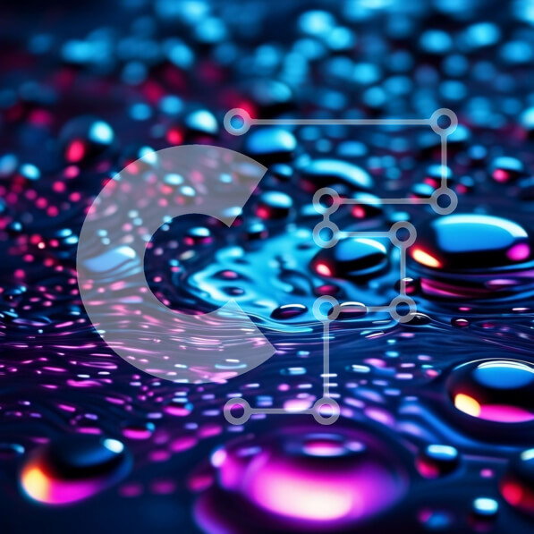 Intra Συλλεκτικό Ξύλινο Παζλ Plywood  4mm - Κοντινή εικόνα σταγονιδίων νερού με πολύχρωμες αντανακλάσεις και διαθλάσεις Σε Ξύλινο Κουτί - Διαστάσεις: 10x10 cm – 25 κομμάτια